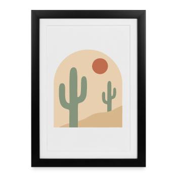 Sérénité de l’Arche du Désert - Affiche encadrée (27 × 37 cm) - noir - Devant