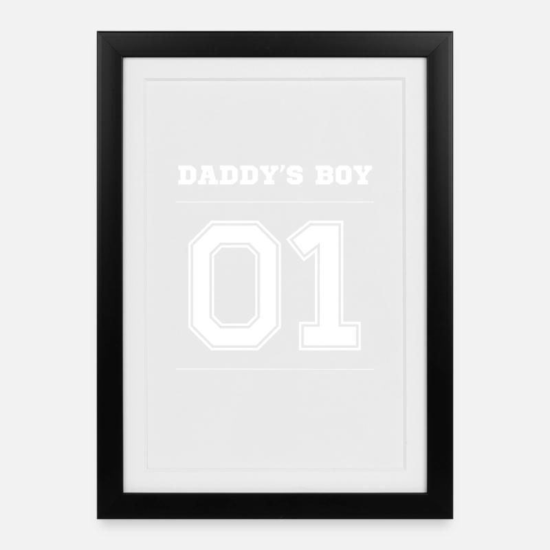 Le Garçon de Papa 01 - Affiche encadrée (27 × 37 cm) - noir