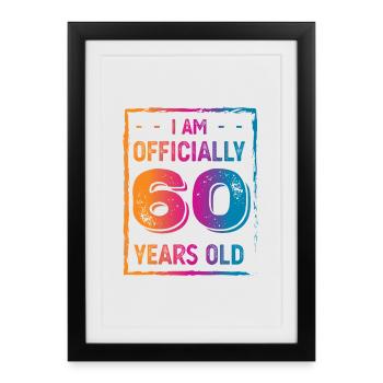 60e anniversaire - Affiche encadrée (27 × 37 cm) - noir - Devant