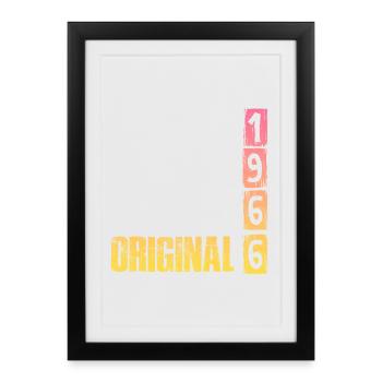 Original 1966 - Affiche encadrée (27 × 37 cm) - noir - Devant