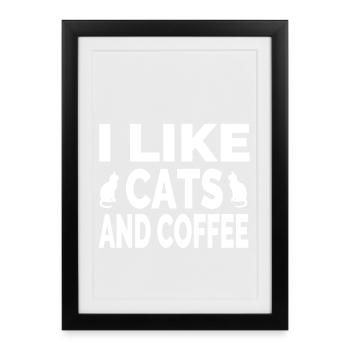 feline - Framed poster (27 × 37 cm) - black - Front