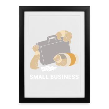 Entrepreneur - Affiche encadrée (27 × 37 cm) - noir - Devant