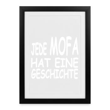 Moped - Framed poster (27 × 37 cm) - black - Front