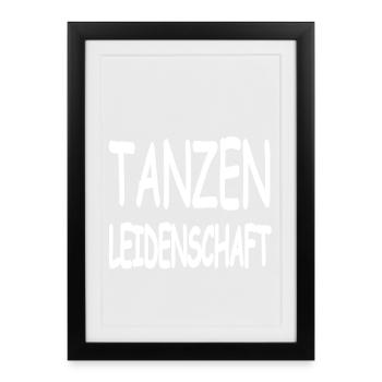 Danser - Affiche encadrée (27 × 37 cm) - noir - Devant