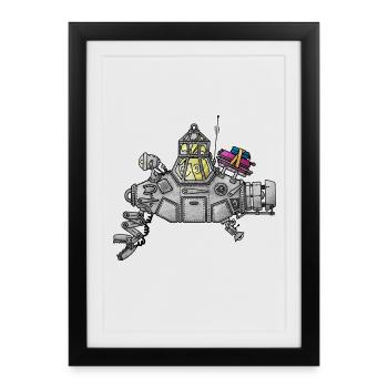 Senta - le sous-marin qui souffle / - Affiche encadrée (27 × 37 cm) - noir - Devant