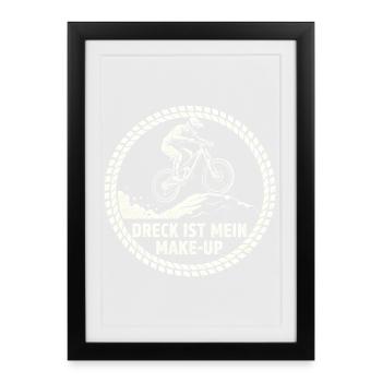 Vélo de route Vélo Vélo Sport Vélo VTT - Affiche encadrée (27 × 37 cm) - noir - Devant