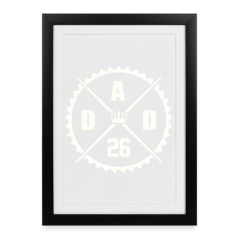Dad 26 - Framed poster (27 × 37 cm) - black - Front