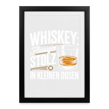 Whiskey Liquid Pride In Small Cans - Framed poster (27 × 37 cm) - black - Front