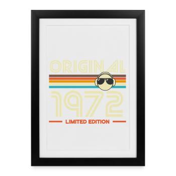 Original 1972 Vintage Groove - Affiche encadrée (27 × 37 cm) - noir - Devant