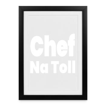 patron - Affiche encadrée (27 × 37 cm) - noir - Devant