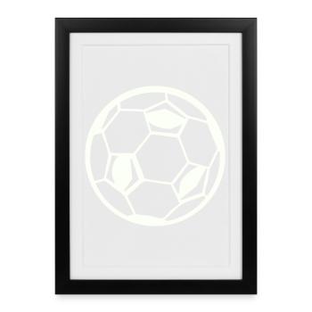 Soccer Fußball - Framed poster (27 × 37 cm) - black - Front