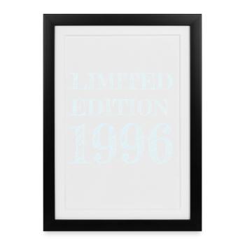 30e anniversaire du millésime 1996 - Affiche encadrée (27 × 37 cm) - noir - Devant
