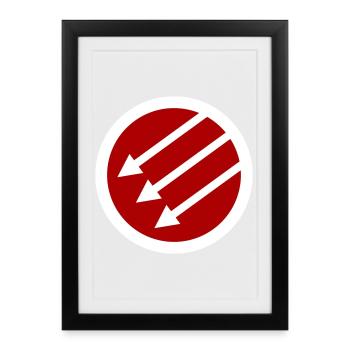 Iron Front / Eiserne Front / Järnfronten - Framed poster (27 × 37 cm) - black - Front