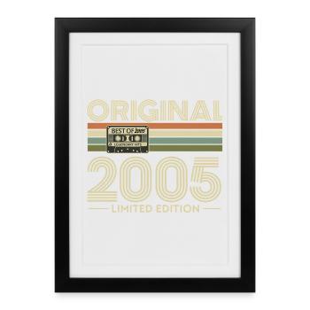 Original 2005 Limited Edition Retro - Framed poster (27 × 37 cm) - black - Front