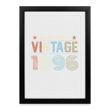 30e anniversaire du millésime 1996 - Affiche encadrée (27 × 37 cm) - noir - Devant