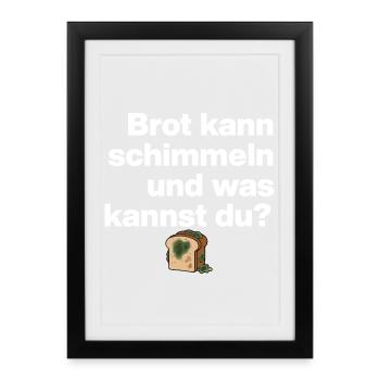 BREAD MOLD AND YOU? SARCASM GIFT FUNNY - Framed poster (27 × 37 cm) - black - Front