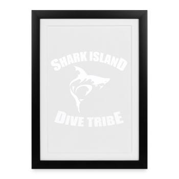 SHARK ISLAND DIVE TRIBE - Framed poster (27 × 37 cm) - black - Front