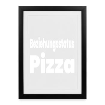 Pizza - Framed poster (27 × 37 cm) - black - Front