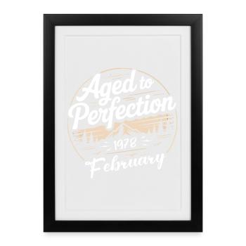 February 1978 - Framed poster (27 × 37 cm) - black - Front
