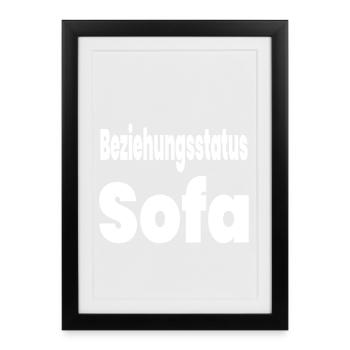 sofa - Framed poster (27 × 37 cm) - black - Front
