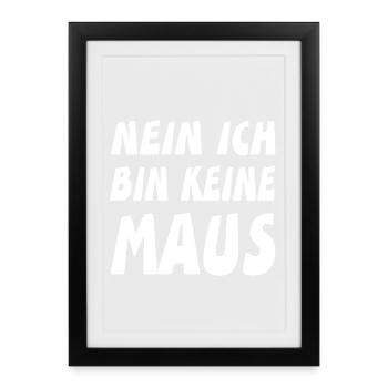 mouse - Framed poster (27 × 37 cm) - black - Front