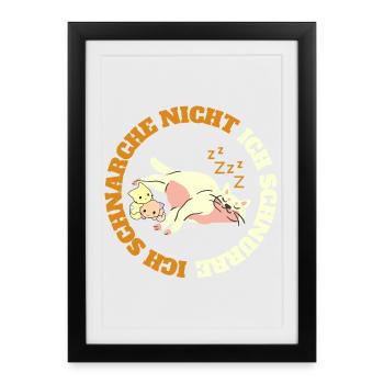 Chat - Affiche encadrée (27 × 37 cm) - noir - Devant