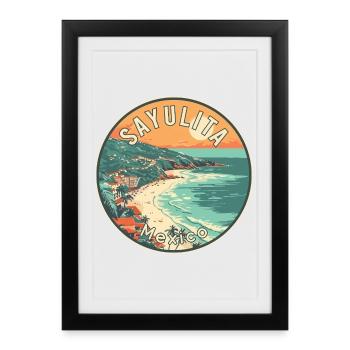 Experience Sayulita Mexico Tropical Paradise - Framed poster (27 × 37 cm) - black - Front