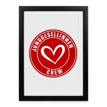 Hen Party Crew - Framed poster (27 × 37 cm) - black - Front