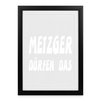 Boucher - Affiche encadrée (27 × 37 cm) - noir - Devant