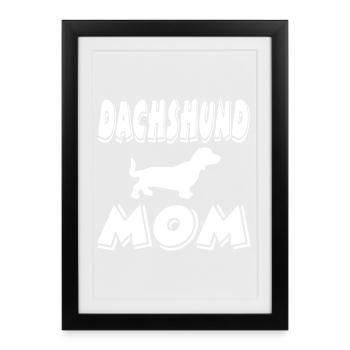Teckel - Affiche encadrée (27 × 37 cm) - noir - Devant