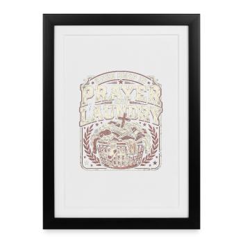 Knee Deep In Prayer And Laundry Christian Mom - Framed poster (27 × 37 cm) - black - Front