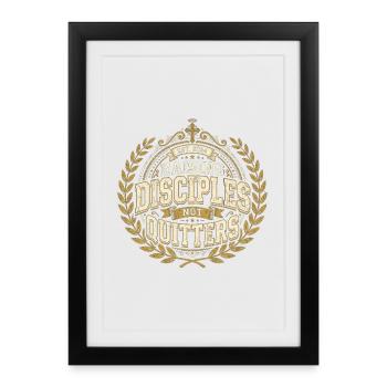 Raising Disciples Not Quitters Christian Mom - Framed poster (27 × 37 cm) - black - Front