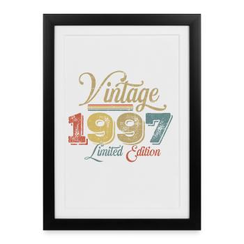 Millésime 1997 - Affiche encadrée (27 × 37 cm) - noir - Devant