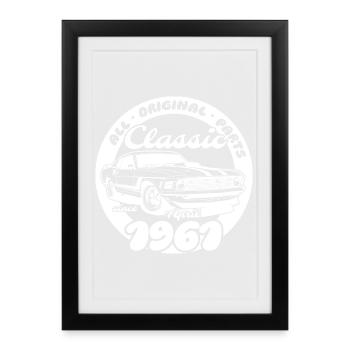 65e anniversaire - Classic Musclecar 04/1961 - Affiche encadrée (27 × 37 cm) - noir - Devant