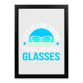 Optician Ophthalmologist Optics - Framed poster (27 × 37 cm) - black - Front