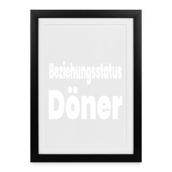 Kebab - Affiche encadrée (27 × 37 cm) - noir - Devant