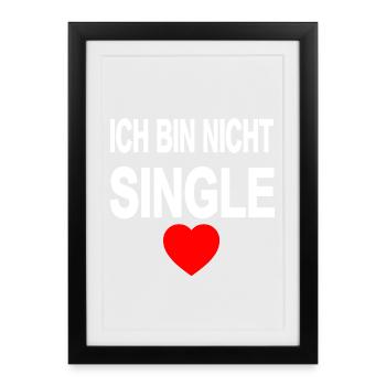 Single - Gerahmtes Poster (27 × 37 cm) - Schwarz - Vorne