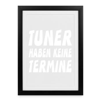 Tuner - Gerahmtes Poster (27 × 37 cm) - Schwarz - Vorne
