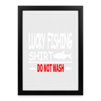 Angling - Framed poster (27 × 37 cm) - black - Front