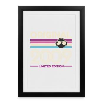 Original 2009 Édition limitée - Affiche encadrée (27 × 37 cm) - noir - Devant