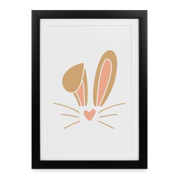 Easter Bunny Easter - Framed poster (27 × 37 cm) - black - Front