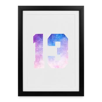 Issue 13 – 13th Anniversary Gift - Framed poster (27 × 37 cm) - black - Front