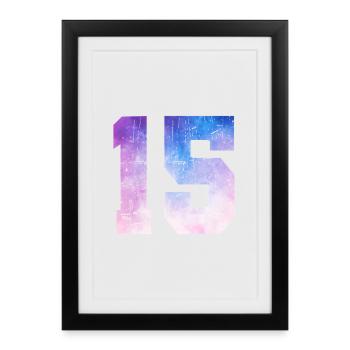 Issue 15 – 15th Anniversary Gift - Framed poster (27 × 37 cm) - black - Front