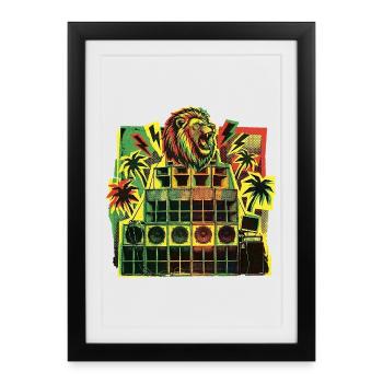 Jungle Dancehall Sound System - Framed poster (27 × 37 cm) - black - Front