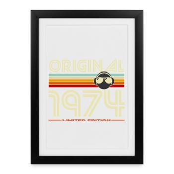 Original 1974 Retro Edition - Framed poster (27 × 37 cm) - black - Front