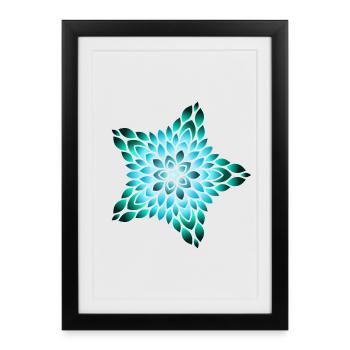 Glow of the Ocean Star - Framed poster (27 × 37 cm) - black - Front