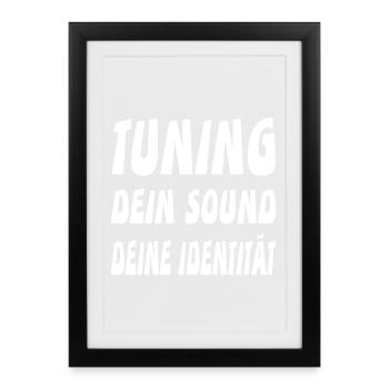 Tuning - Gerahmtes Poster (27 × 37 cm) - Schwarz - Vorne