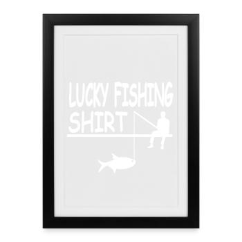 Angling - Framed poster (27 × 37 cm) - black - Front