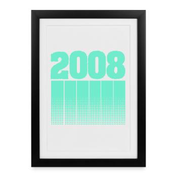 2008 - Framed poster (27 × 37 cm) - black - Front