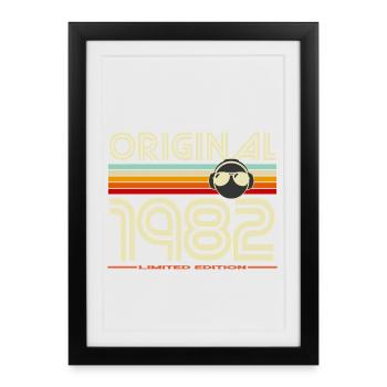 Original 1982 Retro Edition - Affiche encadrée (27 × 37 cm) - noir - Devant